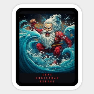 SURF CHRISTMAS REPEAT Sticker